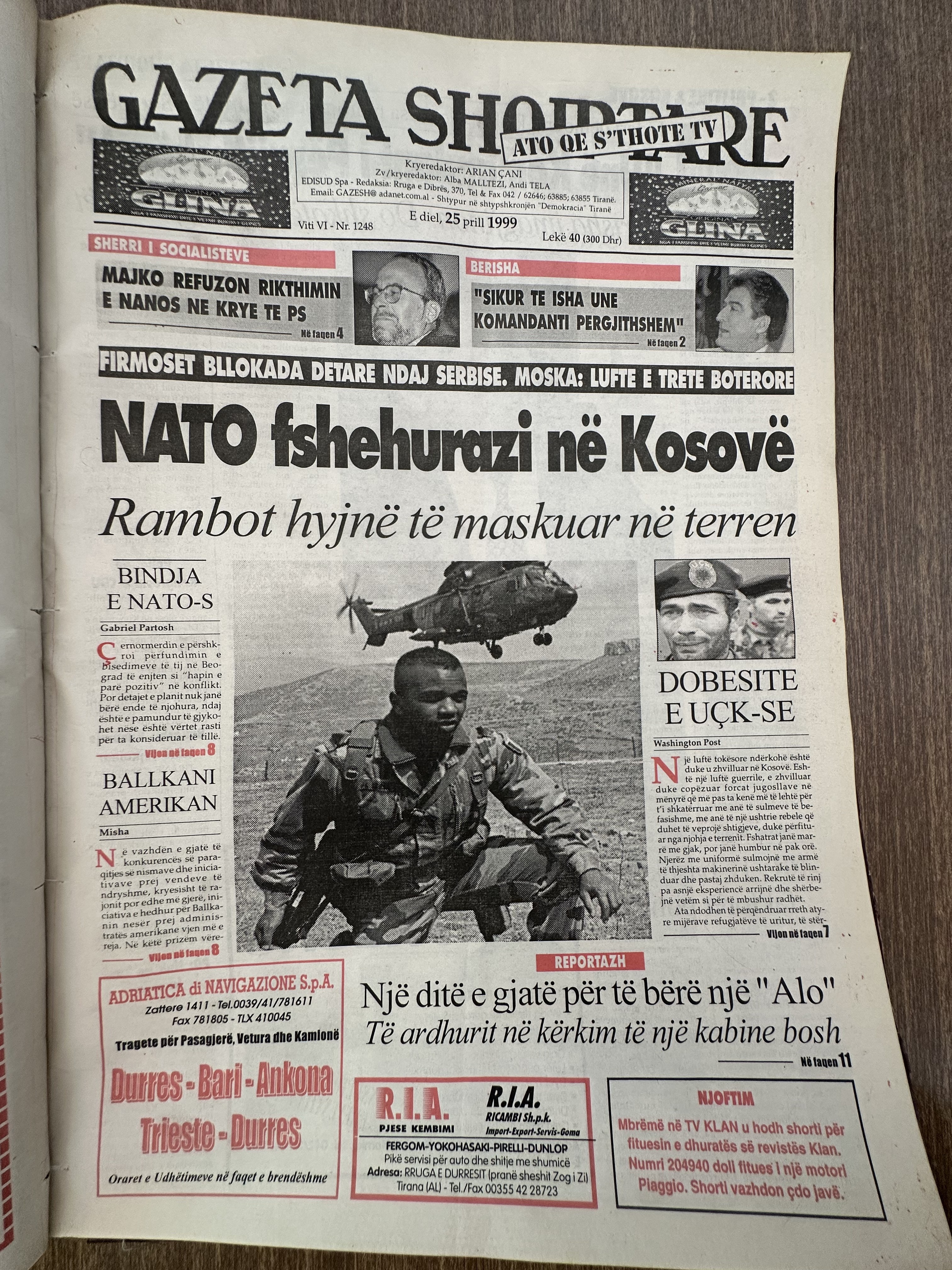 Gazeta Shqiptare 1999-04-25